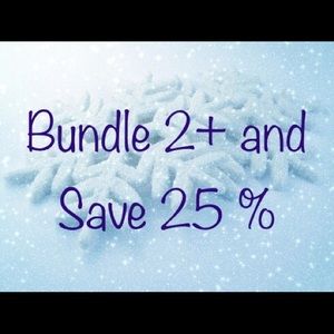 Bundle 2 items or more and Save 25 % 🎉